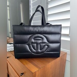 Telfar Medium Puff Shopper - Black